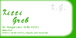 kitti greb business card